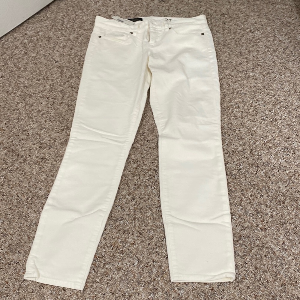 NWT J Crew Toothpick ankle cord jeans